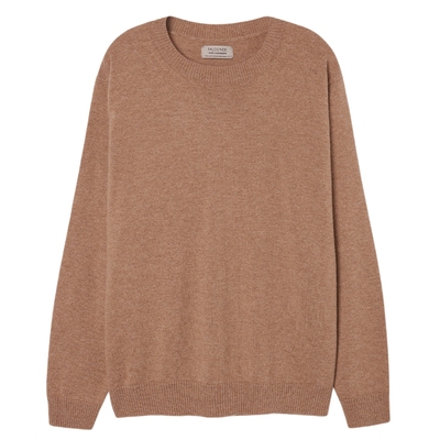 FALCONERI女士时尚经典百搭通勤长袖船领山羊绒毛衣针织衫DMLJ228