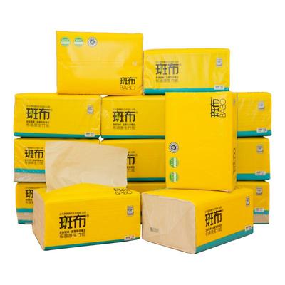 斑布抽纸斑布100%原生竹浆