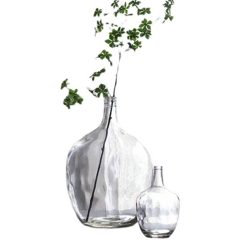 大肚花瓶透明玻璃吊钟马醉木水培