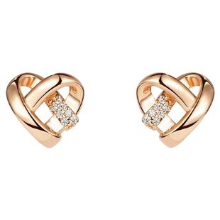 精致爱心小耳钉女小众设计感耳环2026新款爆款高级感轻奢耳饰品