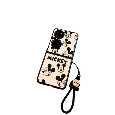 满屏米奇华为pocket2手机壳小米mixflip2硬nova荣耀VFlip三星zflip75 6 4卡通vivox适用oppofindn3flipn2女0