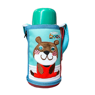 日本原装2025新款Tiger虎牌儿童保温杯吸管两用水壶MBR-C06狮子熊