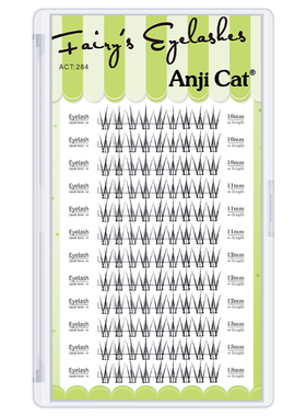 anjicat小火苗睫毛单簇混合装