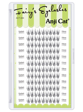 anjicat小火苗睫毛单簇混合装