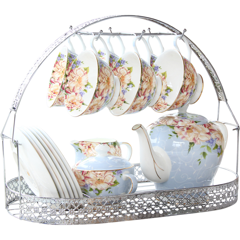 欧式茶具套装咖啡杯下午茶茶具 咖啡具骨瓷英式杯碟家用茶壶轻奢