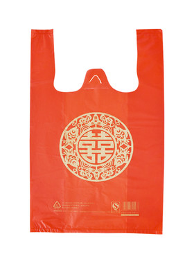 加厚红色喜字塑料袋|千人加购