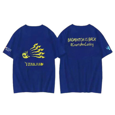 夏季新款泰版公开赛羽毛球服裤子文化衫男女速干运动短袖套装球衣