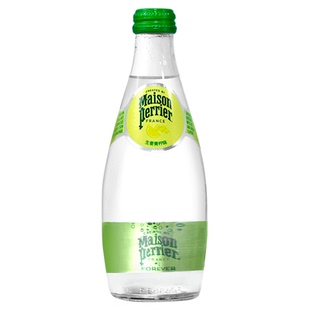 Perrier巴黎水生姜青柠味330ml玻璃瓶气泡水法式风味原装进口