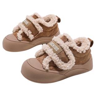 ABCkids童鞋儿童棉鞋冬季保暖毛毛童鞋秋冬男童加绒鞋女童雪地靴