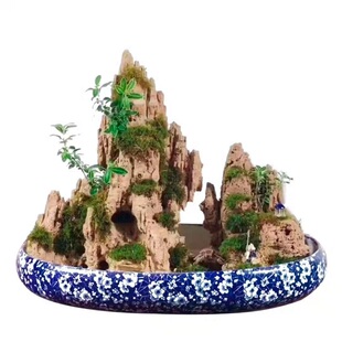 天然麦管石原石脉管石吸水石上水石假山盆景奇石化石头钟乳石园艺