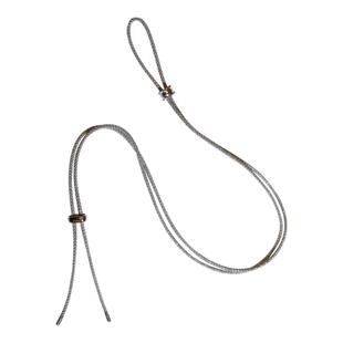 洪菁手作 2.0亮闪灰色亮丝玉石黄金吊坠挂绳八股项链绳男女通用款