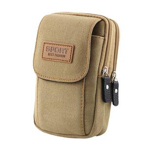 新款腰包男多功能腰带户外小包帆布女手机套挂包跑步健身旅游迷你