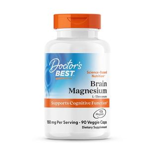 金达威Doctor'sBest多特倍斯苏糖酸镁片补剂专注力注意力补镁胶囊