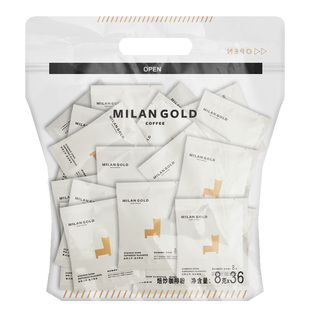 MILANGOLD金米兰声意式特浓弦歌之挂耳咖啡手冲黑咖啡豆磨粉36袋