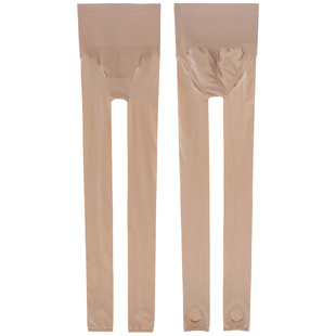 韩国DelleGo高尔夫袜子女防晒丝袜提臀塑腰裸感打底裤冰丝长筒袜