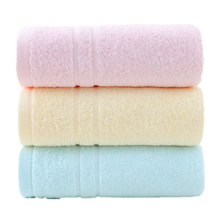 10条装洁丽雅纯棉毛巾吸水面巾成人男女家庭全棉不掉毛洗脸巾批发