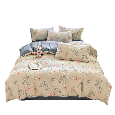 红豆加厚磨毛被套单件单被罩