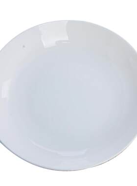 纯白家用深口餐具陶瓷盘