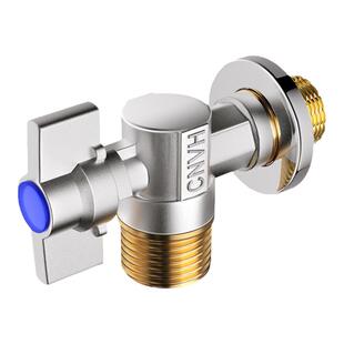 厨卫球芯全开大流量角阀冷热水燃气热水器专用球阀三角阀开关通用