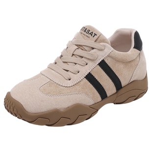 星期六内增高5CM德训鞋女2025秋季新款厚底百搭运动鞋时尚休闲鞋