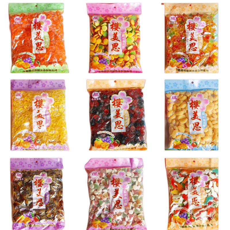 喜多多橡皮糖2斤散装混搭qq糖传统糖果