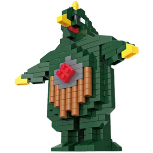 积客奥特曼kkv积木炫酷变形拼装小颗粒玩具益智礼物拼图儿童男孩6