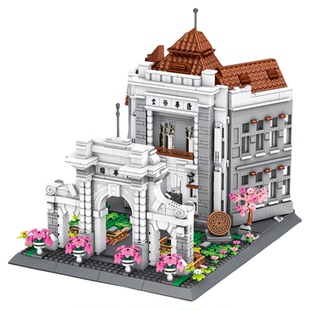 北京清华大学积木大型建筑高难度女拼装益智适用乐高拼图玩具礼物