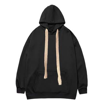 春秋加绒连帽卫衣美式潮流棉外套