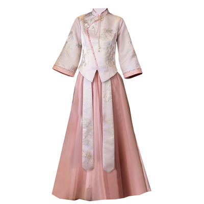 新中式伴娘服礼服女姐妹团裙