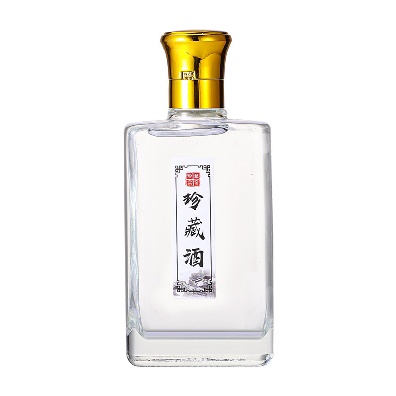 100ml晶白料二两玻璃酒瓶