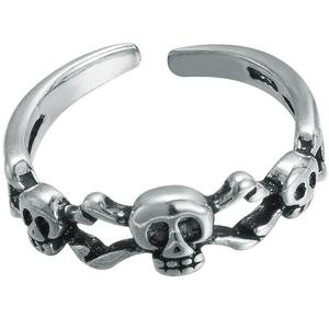 骷髅头银饰品小张的故事简约情侣