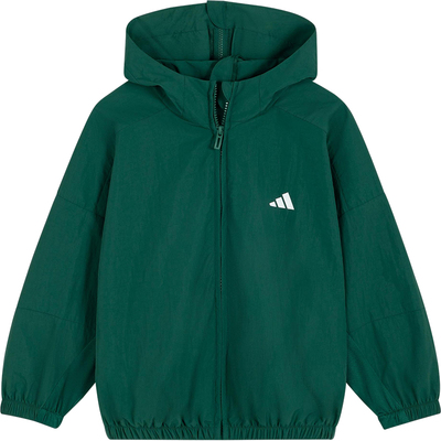 Adidas/阿迪达斯正品2025儿童梭织连帽经典宽松休闲外套KC8461