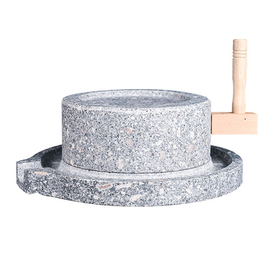 磨盘小石磨家用迷你手动型米粉机