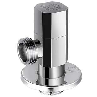 潜水艇6分大流量角阀全铜家用壁挂炉地暖热水器进水阀开关三角阀