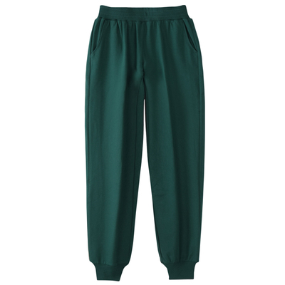 春秋红绿色儿童学生运动校服裤