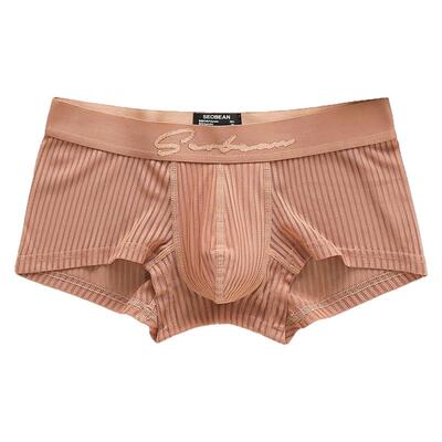 男士平角内裤低腰透明网纱情趣