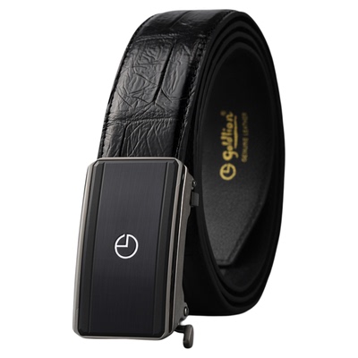 【鳄鱼皮】金利来皮带男士新款内穿式腰带不锈钢防指纹自动扣礼盒