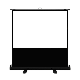 投影仪幕布地拉式便携免安装打开即用地升投影幕布4K高清抗光金属办公家用户外移动客厅100寸16：9全白黑边