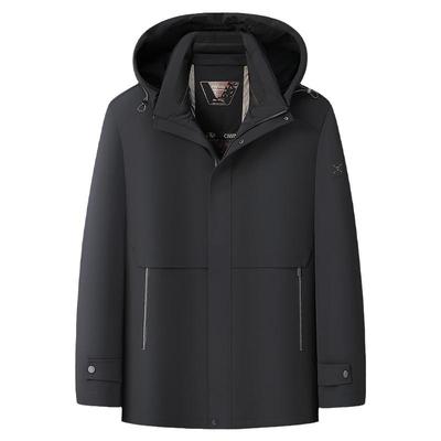 90白鹅绒羽绒服男加肥加大码