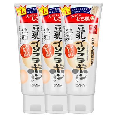 莎娜豆乳洗面奶清洁去角质泡沫