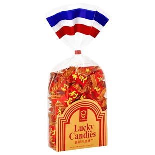 现货香港版嘉顿利是糖 香港制作 草莓味硬糖喜糖过年送礼糖果350g