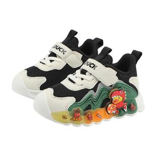 bduck小黄鸭童鞋新款儿童运动鞋春秋男童鞋发光亮灯幼儿园跑步鞋