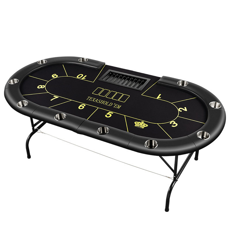德州扑克筹码桌棋牌室专用桌面桌脚可折叠可定制尺寸桌布德州桌子