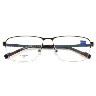 ZEISS蔡司光学眼镜架经典商务半框男士方镜架可配有度数ZS22122LB