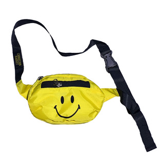 ins新款黄色笑脸迷你包小众设计mini胸包潮牌斜挎手机包男女腰包