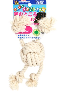 日本多格漫天然啃咬洁齿棉绳玩具