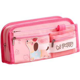 得力笔袋高颜值ins风女生2026超火文具袋女孩小学生多层大容量男孩卡通可爱铅笔文具盒初中生简约铅笔袋小众