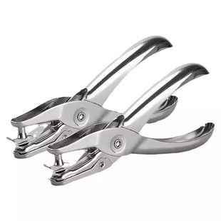 新款打孔机圆孔纸张卡片小型圆形打洞文具活页本文件装订打眼手动手工打孔器diy书本会员卡学生圆环单孔厚纸