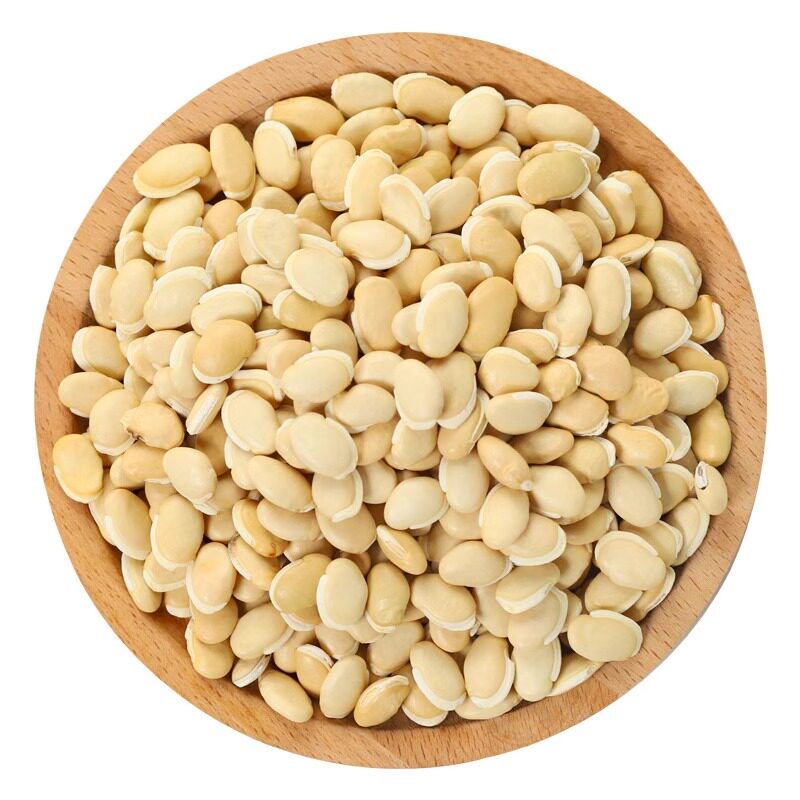 新货白扁豆5斤农家自种大粒生白扁豆子五谷杂粮炒熟可打粉500g
