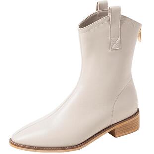 康莉comely加绒短靴冬季尖头西部靴百搭时装靴 179元起不定时更新